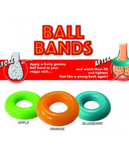 Gummy Ball Bands 3pk Assorted Colors/flavors Default Title