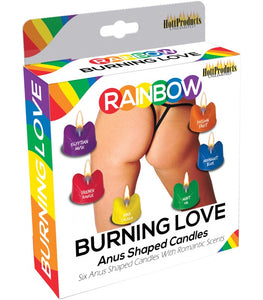 Burning Love Anus Candles Asst Colors & Scents