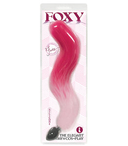 Foxy Tail Silicone Butt Plug Pink