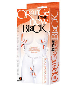 9's Orange Is The New Black Triple Your Pleasure Clamps & Chain