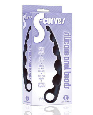 The 9's S Curves Silicone Anal Beads Default Title