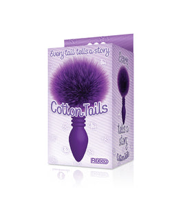 The 9s Cottontails Bunny Tail Butt Plug Ribbed Pink