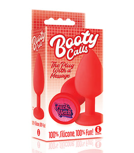 The 9's Booty Call Silicone Butt Plug Red Fuck Yeah Default Title