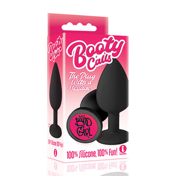The 9's Booty Call Silicone Butt Plug Black Bad Girl Default Title