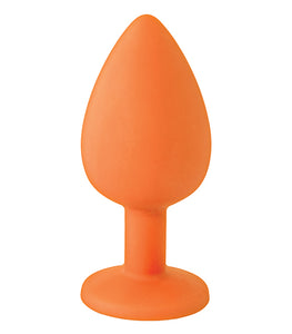 The 9's Booty Call Silicone Butt Plug Orange Hit It Hard Default Title