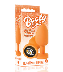 The 9's Booty Call Silicone Butt Plug Orange Hit It Hard Default Title
