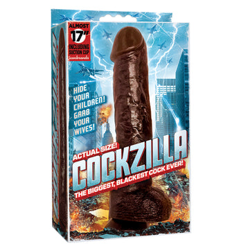 Cockzilla 16.5 Black Realistic Cock 