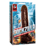 Cockzilla 16.5 Black Realistic Cock "