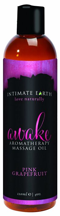 Intimate Earth Awake Massage Oil 4 Oz