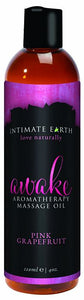 Intimate Earth Awake Massage Oil 4 Oz