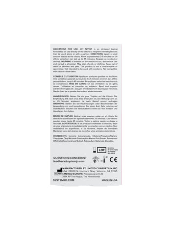 Jo 12 Volt Clitoral Stimulant 10ml Default Title