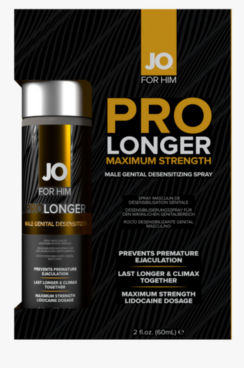 Jo Prolonger Spray W/lidocaine Male Genital Desensitizer 60ml Default Title
