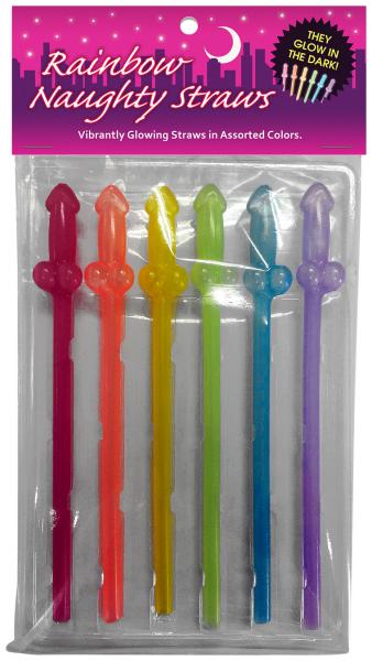 Glow In The Dark Rainbow Straws Default Title
