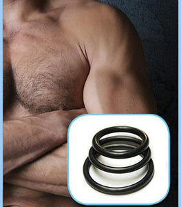 Rubber Cock Rings 3 Pack