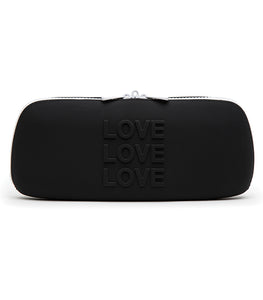 Happy Rabbit Love Medium Black Silicone Storage Bag