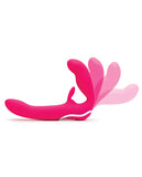 Happy Rabbit Rechargeable Pink Vibrating Strapless Strap On