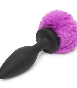 (d) Happy Rabbit Large Vibrati Bunny Tail Butt Plug Default Title