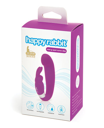 Happy Rabbit G-spot Clitoral Curve Vibrator Purple Default Title