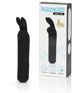 Happy Rabbit Rabbit Ears Bullet Vibe Black