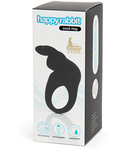 Happy Rabbit Rabbit Cock Ring Black