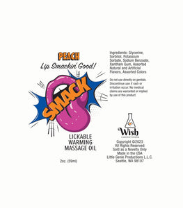 Smack Passion Fruit 2 Oz Warming Massage Oil Default Title