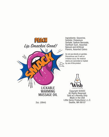 Smack Passion Fruit 2 Oz Warming Massage Oil Default Title