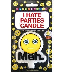 (wd) I Hate Parties Candle Meh