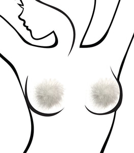 Sexy Af White Marabou Nipple Covers