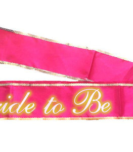 Bride To Be Sash Glow In The Dark