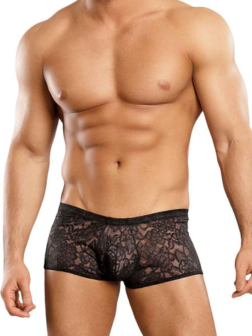 Mini Short Stretch Lace Red