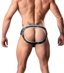 Marble Mesh Moonshine Jock Black