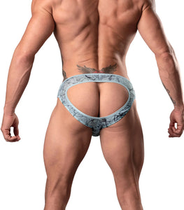 Marble Mesh Moonshine Jock Light Blue