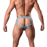 Marble Mesh Moonshine Jock Light Blue