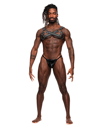 Virgo Leather Harness Black O/s Default Title