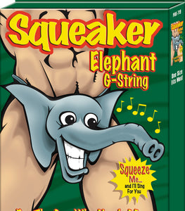 Novelty Squeaker Elephant G-string O/s