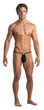 Nylon/spandex G-string W/front Ring O/s