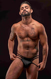 Nylon/spandex Cage Brief Black L/xl