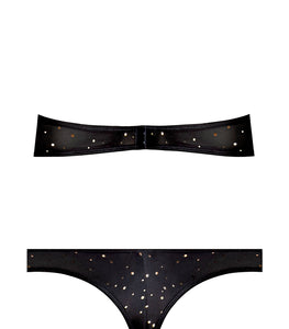 Glitz & Glam Halter Bralette & Panty Black