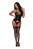 Club Candy Basque & Cheeky Panty Black