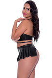 Club Candy Bra Skirt & Thong Black