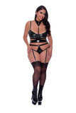 Club Candy Bra Harness & Panty Black