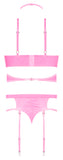 Club Candy Bra Harness & Panty Pink