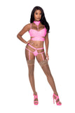 Club Candy Bra Harness & Panty Pink