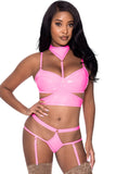 Club Candy Bra Harness & Panty Pink