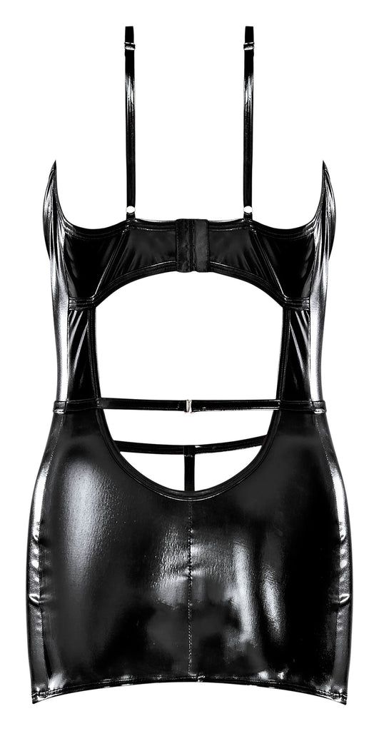 Liquid Onyx Cut Out Mini Dress & G-set Black 2xl