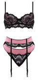 Sensual Desires Bra Cincher & Thong Mauve S/m