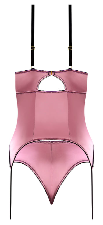 Sensual Desires Basque & Tanga Set Mauve L xl