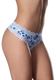 Crotchless Thong S/m Blueberry