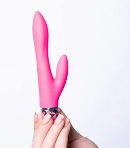 Victoria Rechargeable Silicone Dual Vibe Neon Pink