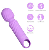 Dolly Purple Silicone Mini Wand Rechargeable